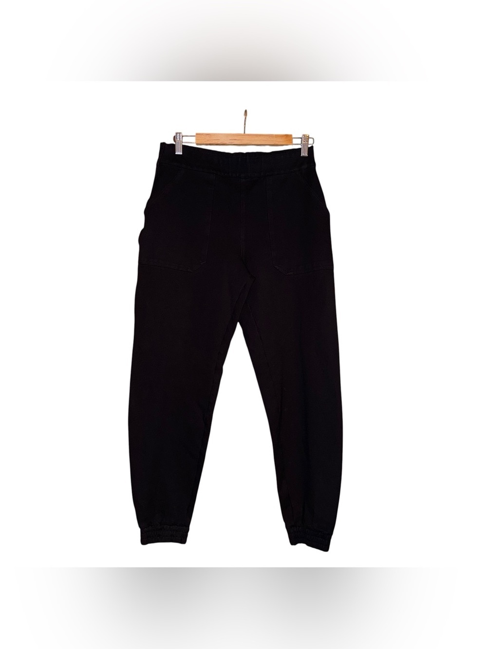 SPANX The Perfect Pant Black Ponte Pull-On Joggers Stretch Ankle #20350R Size L - Picture 5 of 16
